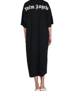 Palm Angels Contrast Logo T-Shirt Dress -Palm Angels Sales Store unnamed file 552