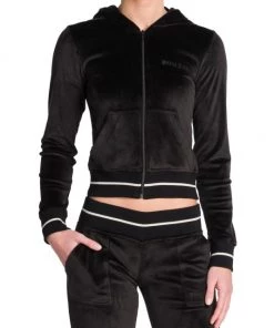 Palm Angels Logo-Embroidered Velvet Hoodie -Palm Angels Sales Store unnamed file 605