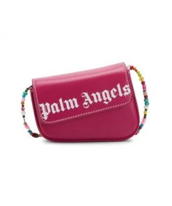 Palm Angels Crash Beaded Logo Shoulder Bag