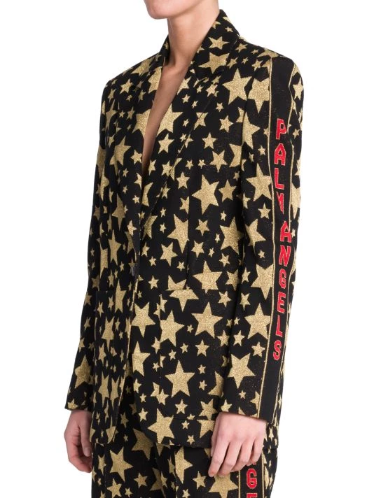 Palm Angels Sparkly Jacquard-Stars Blazer 6 Palm Angels Sparkly Jacquard-Stars Blazer - Image 4