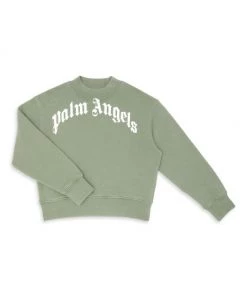 Palm Angels Little Girl's & Girl's Classic Overlogo Crewneck Sweatshirt For Kids