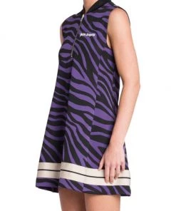Palm Angels Sleeveless Zebra-Print Track Minidress -Palm Angels Sales Store unnamed file 663