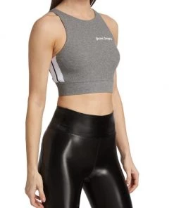 Palm Angels Training Track Cropped Tank Top -Palm Angels Sales Store unnamed file 687