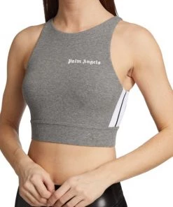 Palm Angels Training Track Cropped Tank Top -Palm Angels Sales Store unnamed file 689