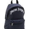 Palm Angels Kid's Curved Logo Backpack For Kids