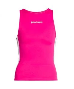 Palm Angels Formfitting Track Logo Tank