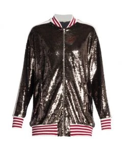 Palm Angels Sequin-Embroidered Track Jacket