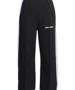 Palm Angels Ankle-Crop Logo Track Pants