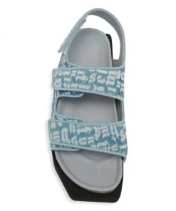 Palm Angels Monogram Denim Platform Sandals -Palm Angels Sales Store unnamed file 746