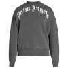 Palm Angels Curved Logo Crewneck Sweatshirt For Men