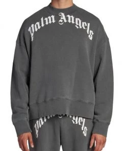 Palm Angels Curved Logo Crewneck Sweatshirt For Men -Palm Angels Sales Store unnamed file 750