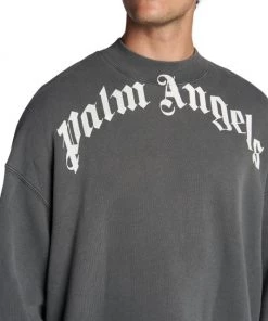 Palm Angels Curved Logo Crewneck Sweatshirt For Men -Palm Angels Sales Store unnamed file 753