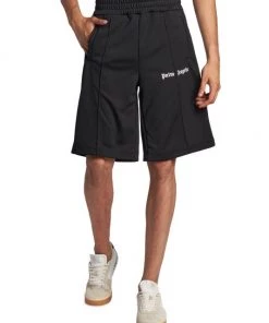 Palm Angels Classic Track Shorts Black White For Men 10 Palm Angels Classic Track Shorts Black White For Men -Palm Angels Sales Store unnamed file 771