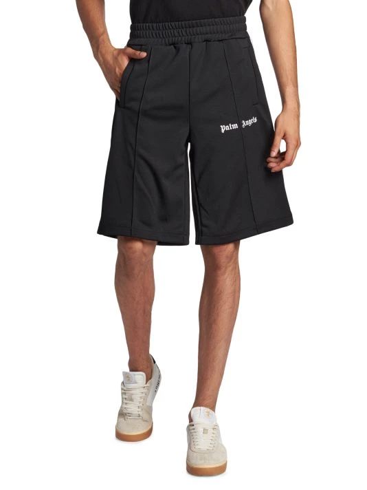 Palm Angels Classic Track Shorts Black White For Men 5 Palm Angels Classic Track Shorts Black White For Men - Image 3