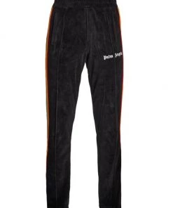 Palm Angels Chenille Cotton-Blend Track Pants For Men