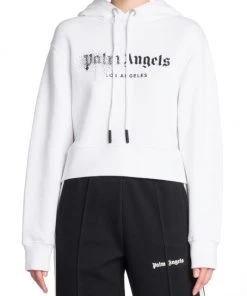 Palm Angels Rhinestone-Embellished Logo Hoodie -Palm Angels Sales Store unnamed file 790