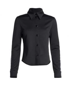 Palm Angels Classic Snap-Front Track Shirt