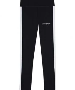 Palm Angels Track Striped Knit Leggings