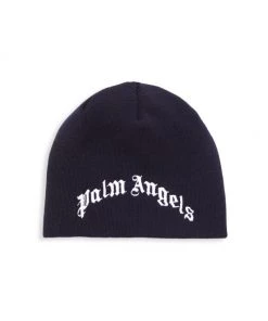 Palm Angels Kid's Classic Logo Beanie Hat For Kids