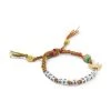 Palm Angels Beaded Woven Slogan Anklet