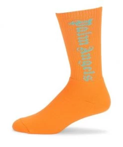 Palm Angels Classic Logo Calf Socks For Men