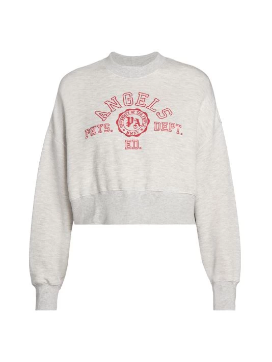 Palm Angels College Cropped Sweatshirt 2 Palm Angels College Cropped Sweatshirt