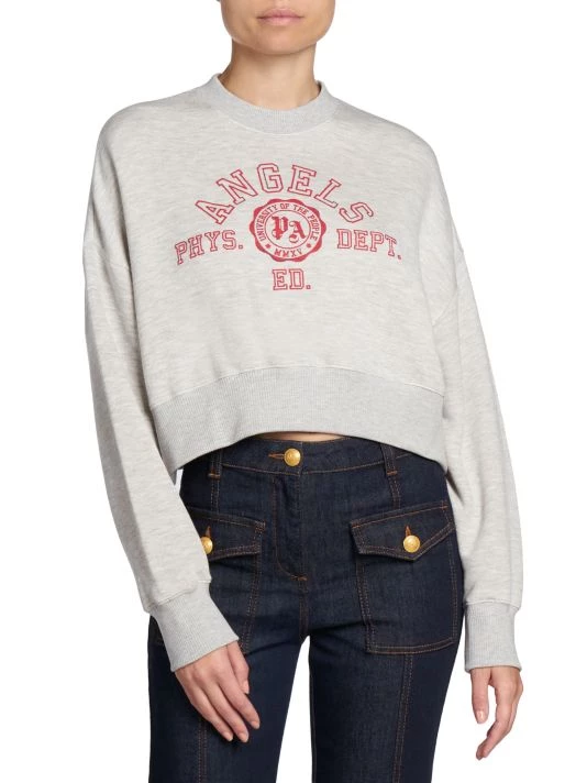 Palm Angels College Cropped Sweatshirt 3 Palm Angels College Cropped Sweatshirt - Image 2