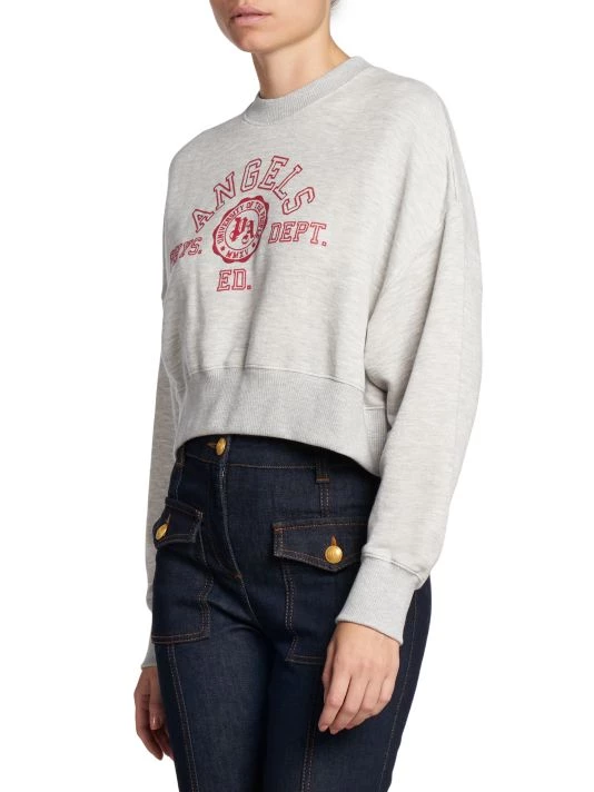 Palm Angels College Cropped Sweatshirt 4 Palm Angels College Cropped Sweatshirt - Image 3