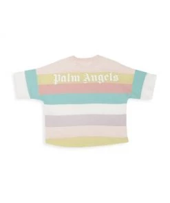 Palm Angels Little Girl's & Girl's Striped T-Shirt For Kids -Palm Angels Sales Store unnamed file 930
