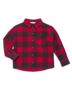 Palm Angels Little Boy's & Boy's Logo Over Shirt Hoodie For Kids -Palm Angels Sales Store unnamed file 935