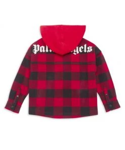 Palm Angels Little Boy's & Boy's Logo Over Shirt Hoodie For Kids -Palm Angels Sales Store unnamed file 936