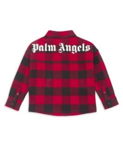 Palm Angels Little Boy's & Boy's Logo Over Shirt Hoodie For Kids -Palm Angels Sales Store unnamed file 937