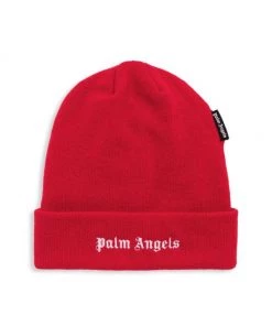 Palm Angels Embroidered Logo Beanie