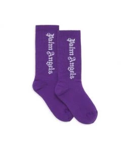 Palm Angels Kid's Classic Logo Socks For Kids