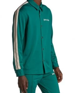 Palm Angels Logo Cotton Long-Sleeve Track Shirt For Men -Palm Angels Sales Store unnamed file 960