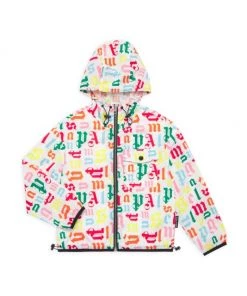 Palm Angels Little Girl's & Girl's All Over Logo Windbreaker For Kids